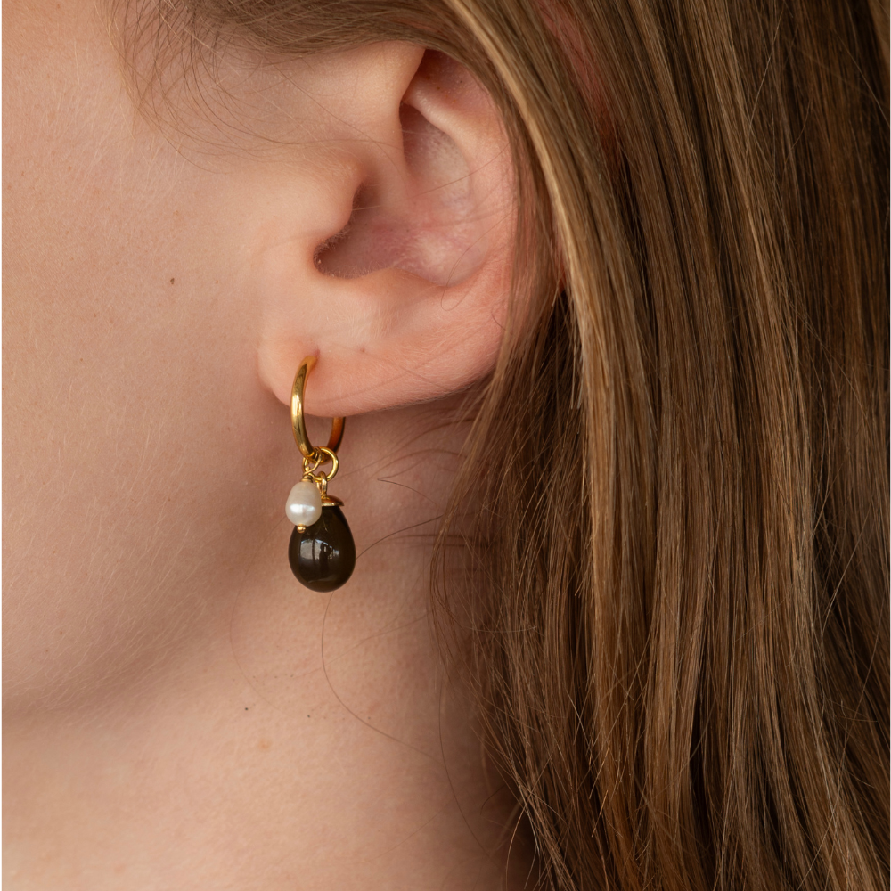 proostparel oorbellen