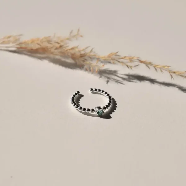 RING ZILVER - TURQUOISE