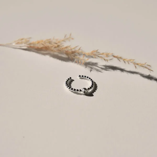 RING ENKEL ZILVER - TURQUOISE