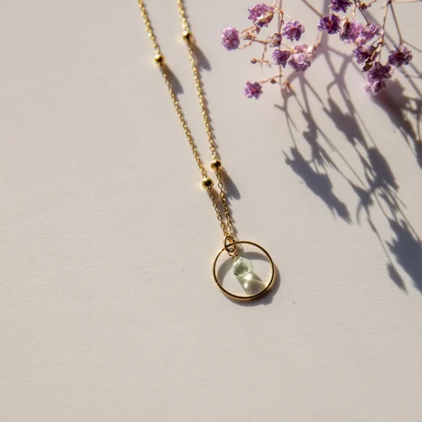 Necklace Circle Mint - You did it.