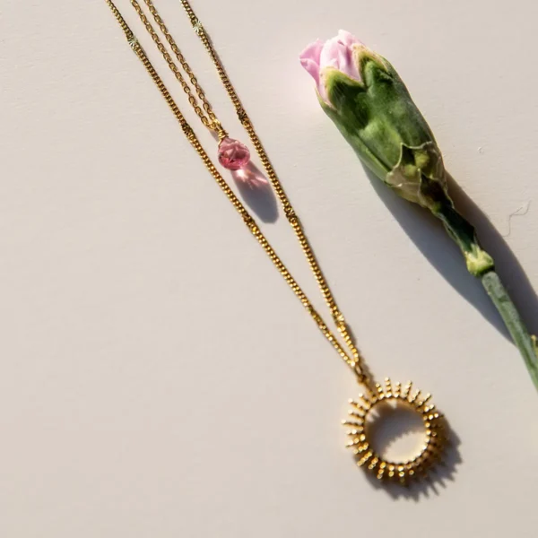 Necklace Sun Fuchsia - Keep blooming.