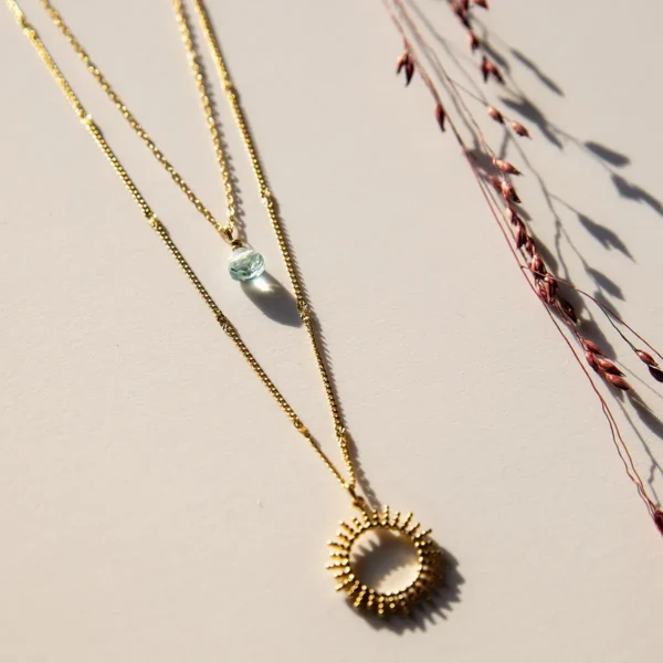 Necklace Sun Ocean - Believe in yourself.