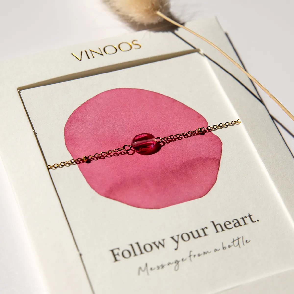 ARMBAND FUCHSIA - FOLLOW YOUR HEART - Afbeelding 3