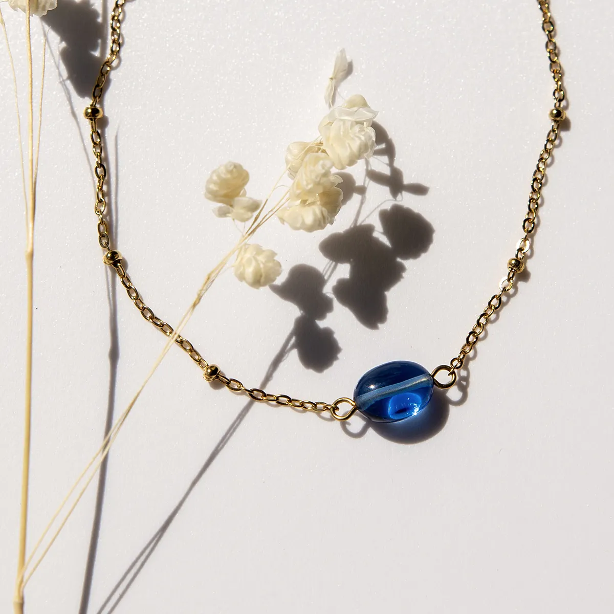 ARMBAND BLAUW - KEEP DREAMING